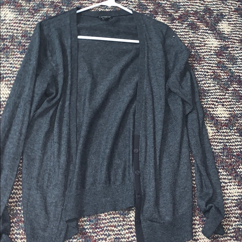 Gray cardigan